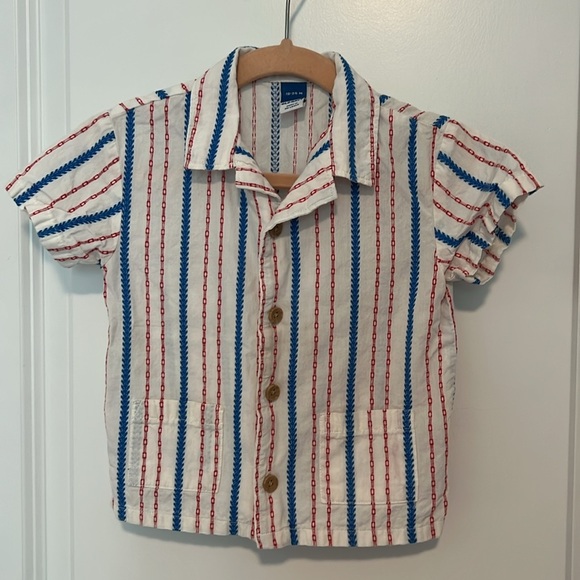 Old Navy Toddler Boy Set - Red, Blue, and White Stripes 18/24M - Picture 6 of 9